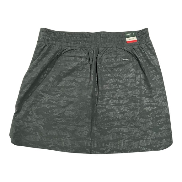 NWT Orvis Women's Travel Skort Camo Embossed Print Size M‎ Pull-On Skirt - Picture 1 of 16